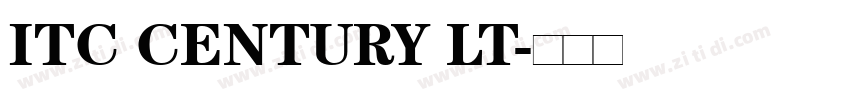 ITC CENTURY LT字体转换 ITC CENTURY LT字体转换